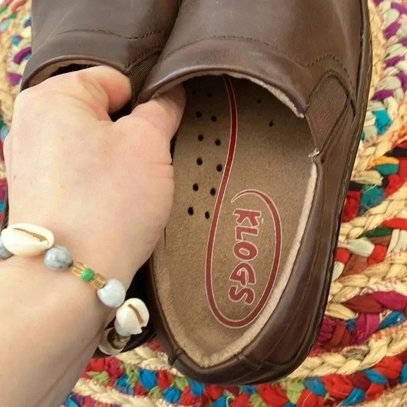 Klogs  brown leather clogs - Picture 5 of 7
